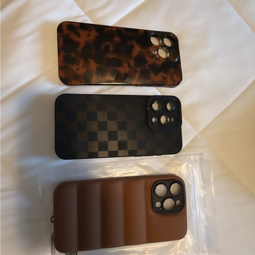 Stylish Brown and Black Phone Cases IPhone 15 Pro max